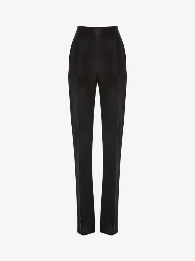 high rise tuxedo pants