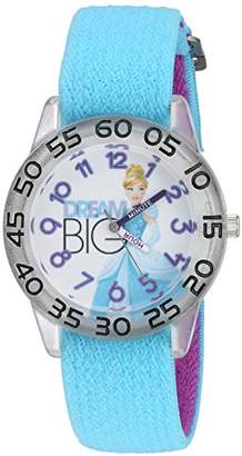 Disney Girl's 'Cinderella' Quartz Plastic and Nylon Watch