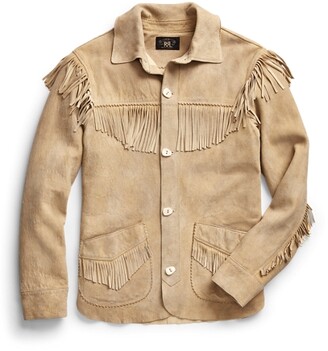 ralph lauren suede fringe jacket
