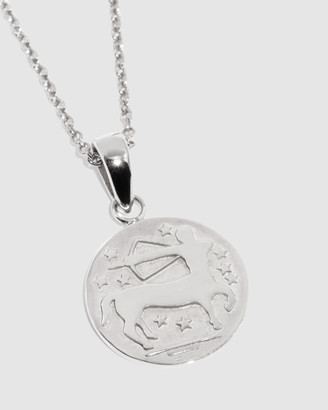 Molten Store Women's Silver Fine Jewellery - The Silver Sagittarius Zodiac Pendant Necklace