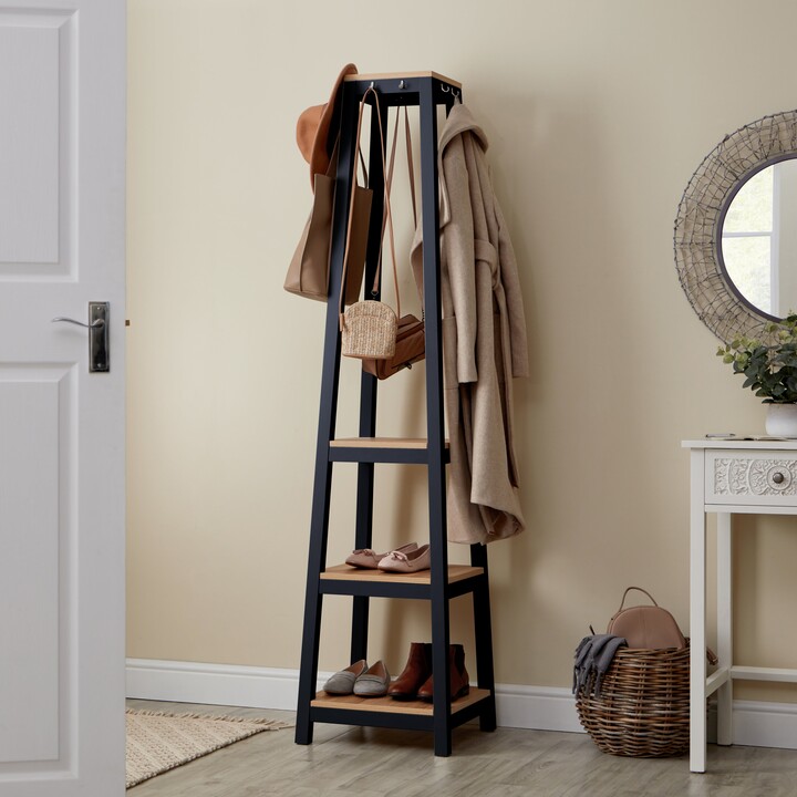 Dunelm Compton Corner Coat Stand Grey ShopStyle Entryway