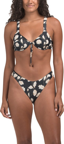 TJMAXX Two-Piece Underwire Bikini Top And Bikini Bottoms Swim Set For Women, Nylon/Spandex