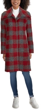 plaid walker coat