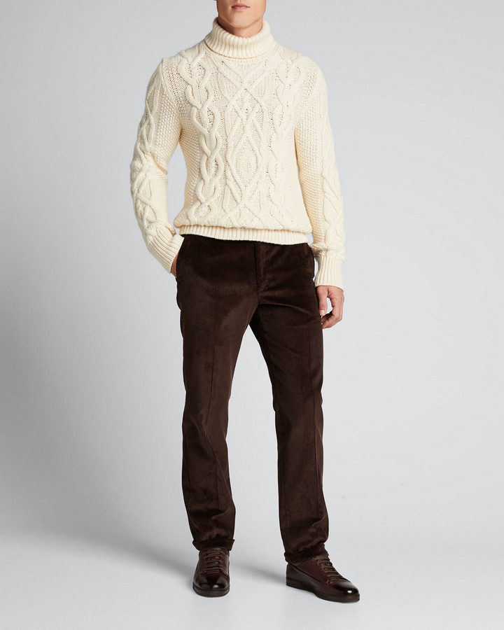 mens straight leg corduroy pants