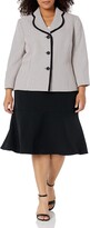 Thumbnail for your product : Le Suit Women's 3 Button Notch Collar Novelty Dot Skirt Suit Set