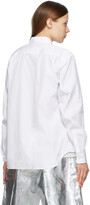 Thumbnail for your product : Comme des Garçons Homme Plus White Cut Out & Chest Strap Shirt