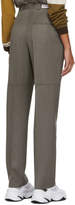 Thumbnail for your product : Martine Rose Brown Wool Panelled Tailored Trousers
