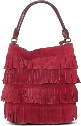 Burberry Pre-Owned Fringed Bucket Bag