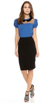 Thumbnail for your product : RED Valentino Point d'Espirit Collar Top
