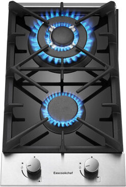 JOEAONZ 11.6'' Gas Cooktop with 2 Burner