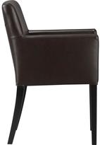 Thumbnail for your product : Crate & Barrel Lowe Chocolate Leather Arm Chair