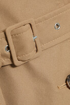 Thumbnail for your product : RED Valentino Belted gathered gabardine trench coat