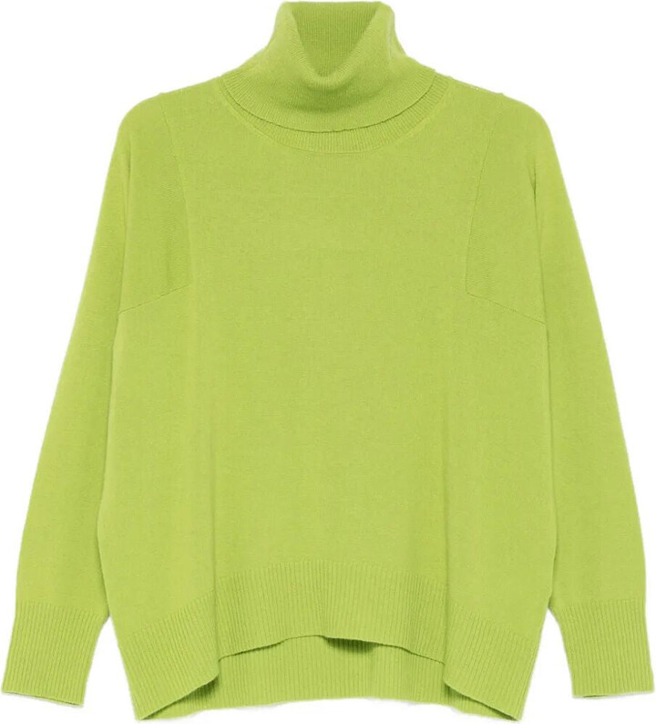 Roberto Collina Oversized Fit Wool Turtleneck Sweater