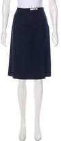 Thumbnail for your product : Pendleton Wool Knee-Length Skirt Navy Wool Knee-Length Skirt