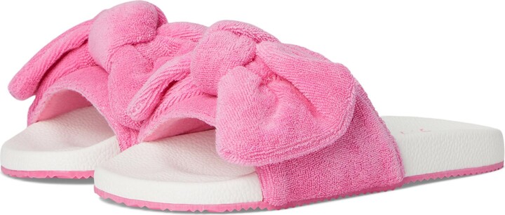 Janie and Jack Girls Bow Pool Slide (Toddler/Little Big Kid) Flat Sandal