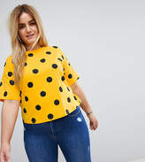 Thumbnail for your product : ASOS Curve T-Shirt In Spot Print
