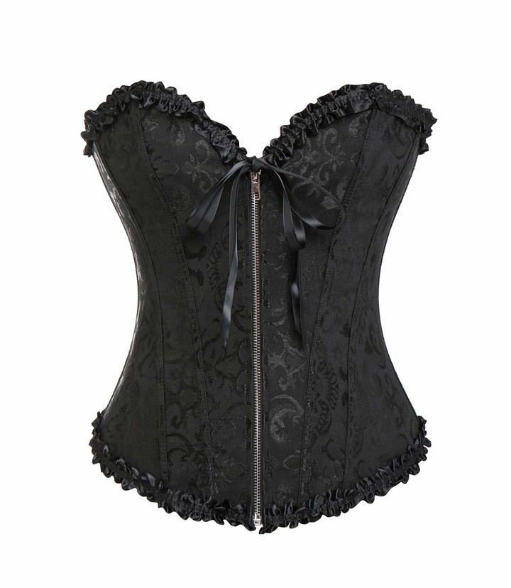 Women's Gothic Lace-up Steel Boned Overbust Corset - Gothic Corsets
