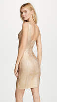 Thumbnail for your product : Herve Leger V Neck Above Knee Dress