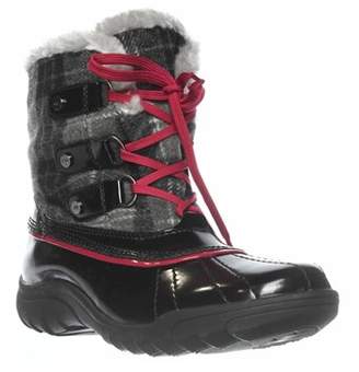 Anne Klein Gailla Mid-calf Snow Boots, Gray/black