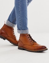 base london hurst wingtip leather boot