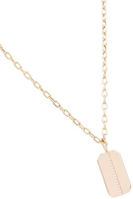 Zoë Chicco 14kt Yellow Gold Dog Tag Necklace