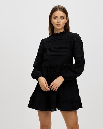 Atmos & Here Atmos&Here - Women's Black Mini Dresses - Harriet Mini Dress - Size 12 at The Iconic
