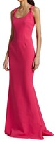 Thumbnail for your product : Safiyaa Linda Sleeveless Twist Detail Stretch Crepe Gown
