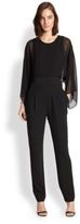 Thumbnail for your product : BCBGMAXAZRIA Georgette-Bodice Jumpsuit