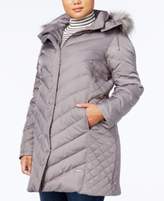 Thumbnail for your product : Kenneth Cole Plus Size Faux-Fur-Trim Quilted Down Coat