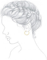 Thumbnail for your product : Liz Claiborne Textured Hoop Earrings