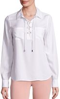 Thumbnail for your product : Paige Billie Lace-Up Shirt