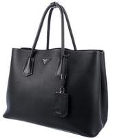 Thumbnail for your product : Prada City Calf Double Tote