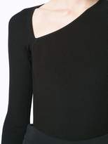 Thumbnail for your product : Cushnie asymmetric collar bodysuit