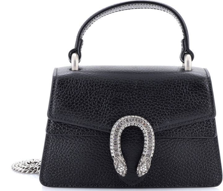Gucci Dionysus Top Handle Bag Leather with Crystals Mini