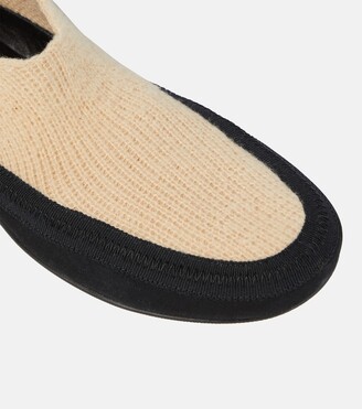 The Row Fairy cashmere knit flats