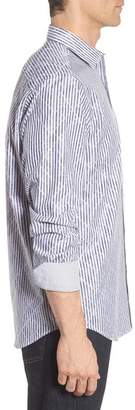 Bugatchi Classic Fit Stripe Sport Shirt
