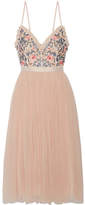 Thumbnail for your product : Needle & Thread Whisper Open-back Embellished Chiffon And Tulle Dress