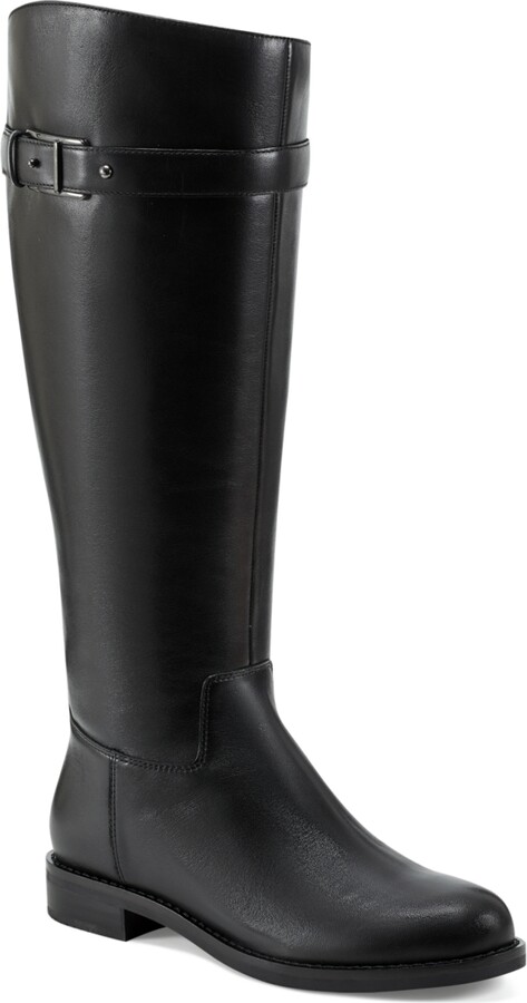 Easy Spirit Women's Aubrey Wide Calf Round Toe Casual Riding Boots -  ShopStyle
