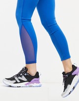 Thumbnail for your product : South Beach performance leggings with mesh inserts in navy