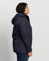 Thumbnail for your product : Atmos & Here Atmos&Here Curvy - Women's Blue Parkas - Lucy Long Puffer - Size 20 at The Iconic
