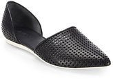 Thumbnail for your product : Vince Nina Perforated Leather D'Orsay Flats