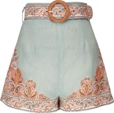 Devi paisley-print linen shorts 