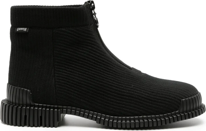 Camper Pix ribbed-texture ankle-lenght boots