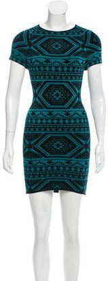 Torn By Ronny Kobo Abstract Pattern Mini Dress