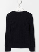 Thumbnail for your product : Ralph Lauren Kids Cable-Knit Crew Neck Jumper