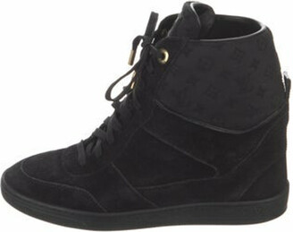 Louis Vuitton Suede Wedge Sneakers - ShopStyle