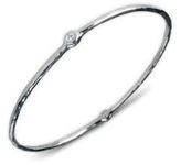 Thumbnail for your product : Ippolita Stella Diamond & Sterling Silver Two-Stone Bangle Bracelet