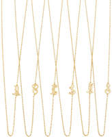 Thumbnail for your product : Jennifer Zeuner Jewelry 18k Gold Vermeil Mini Initial Necklace