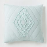 Thumbnail for your product : west elm Ruffled + Ruched Shams - Aqua