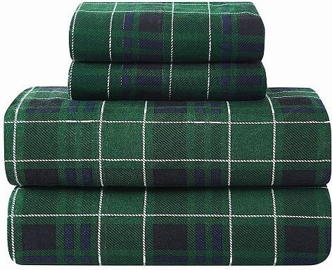 Truly Soft Tartan Plaid Flannel Sheet Set